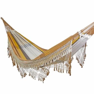 Imagem de Rede de Dormir e Descanso Suprema Casal Extra 100% Algodão (Caramelo)