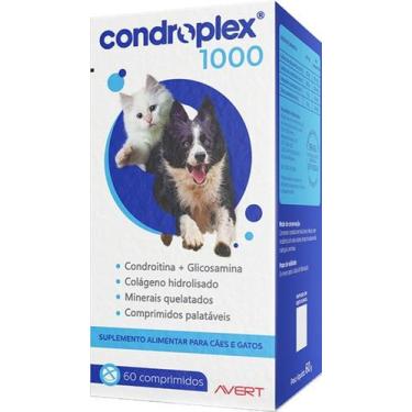 Imagem de Suplemento Condroplex 1000 para Cães e Gatos de Médio e Grande Porte  
