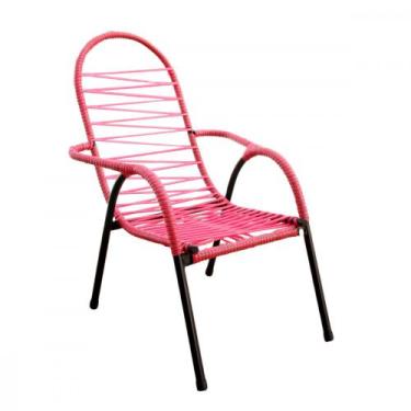 Imagem de Cadeira de Área Luxinho Infantil Rosa Braga, Rosa