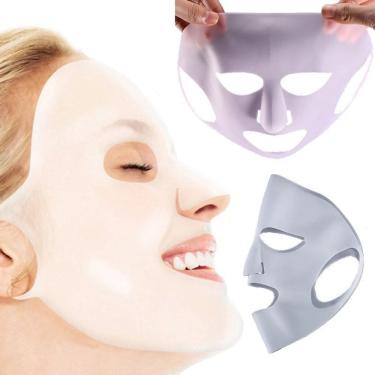 Imagem de Máscara Silicone Facial Limpeza Pele Reutilizável 2Un
