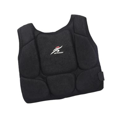 Imagem de RNXRZANK Equipamento de Proteção de Seios Karatê Infantil Esgrima Esportes Protetor para Beisebol MMA Sparring Treinamento Sanda Kickboxing, 38x36cm