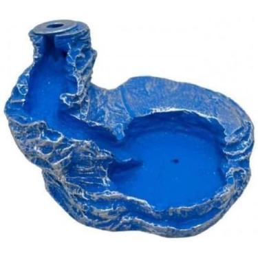 Imagem de Incensário Cascata Baixa 4,5 Cm Universal Azul Claro - Meta Atacado