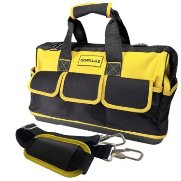 Imagem de Bolsa Mala Para Ferramentas Eletricista Pedreiro Instalador Oxford 600D 16 Bolsos 20 Po...
