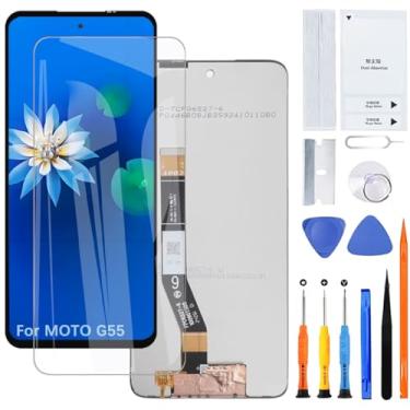 Imagem de Tela de exibição para Moto G55 XT2435-2 Montagem de substituição de tela LCD com kit