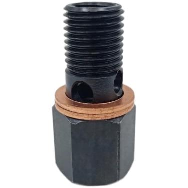 Imagem de kweiny Adaptador de rosca de sensor de parafuso banjo de pressão de combustível para P7100 5.9L 12 válvulas Dodge Ram 2500 3500 Cummins 1994-1998