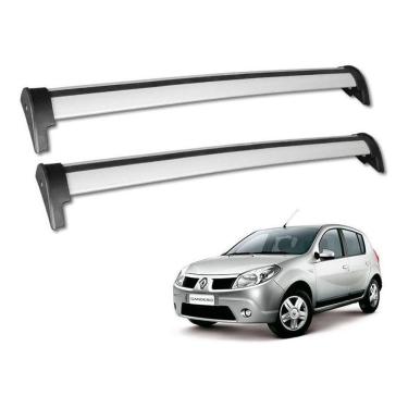 Imagem de Rack Bagageiro Teto Renault Sandero 2007 Á 2012 Prata Prata