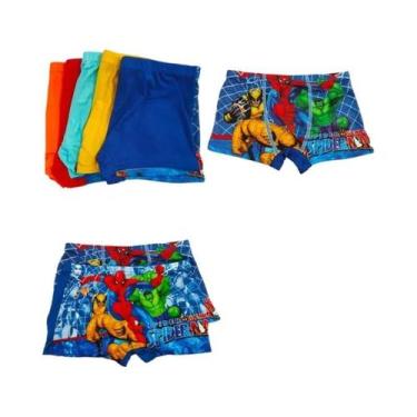 Imagem de Cuecas Boxer Infantil Do Homem-Aranha Multipack Com Estampa De Super-H