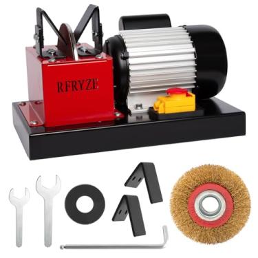 Imagem de RFRYZE Afiador de lâminas para cortador de grama AL 1700 RPM 550W, 3/4HP, máquina de afiar cortador de grama com roda de cerâmica de 18 cm afia elevação alta/baixa, jacaré e lâminas planas