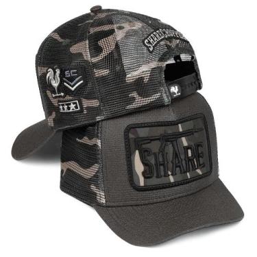 Imagem de Boné Trucker Masculino Sertanejo Ajustável Aba Curva Original - Sharec