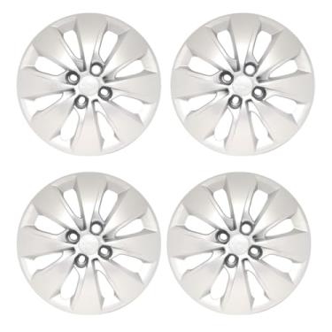 Imagem de Kit 4 Calota Aro 14 Compatível c/Roda Saveiro 2017 2018 - Prata