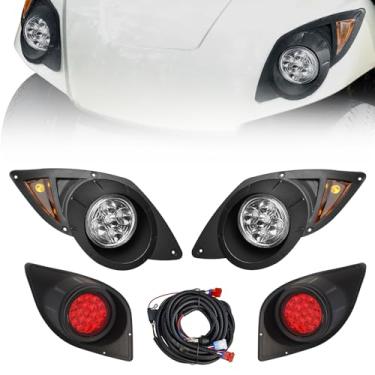 Imagem de Orle Oko Kit de luz traseira de LED Street Legal Head para YAMAHA Drive G29 2007-2016 a gás ou elétrico carrinho de golfe lado do motorista substitui faróis de 12 V conjunto de luz traseira para