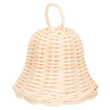 Imagem de Amosfun Ornamentos de Rattan de Natal Ornamentos de Sino de Vime Jingle Bells Pingente de Sinos de Natal para Férias Casa Jardim Guirlanda Decoração de Árvore DIY Arte Artesanal