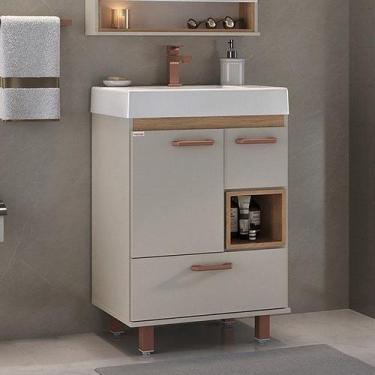 Imagem de Gabinete Mariana 60 com Pés - Fabribam, Nude/Catedral