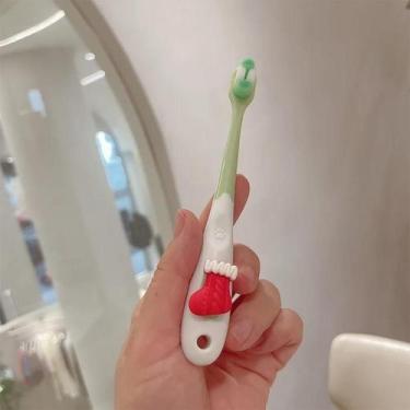 Imagem de Escova De Dentes Infantil De Natal Com Cabo Antiderrapante, Fácil De L