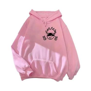 Imagem de Moletons Femininos Oversized De Primavera/outono Com Estampa De Anime 