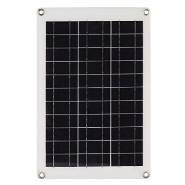 Imagem de Acouto 20W Kit de Painel Solar Policristalino para Carregamento Externo Eficiente Com Interface USB Dupla e Conjunto de Acessórios Completos