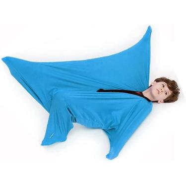 Imagem de Meia sensorial de corpo inteiro meia elástica elástica para todo o corpo tratamento de autismo para crianças meia sensorial de corpo elástico meias sensoriais de movimie