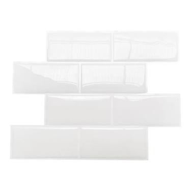 Imagem de Pastilha Adesiva Resinada Metro White Kit com 24 Placas - Cromo Sign