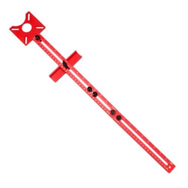 Imagem de YINSHCO Suporte de ranhura de fresagem 24 em 1 4 em 1, gabarito de corte circular de liga de alumínio, gabarito multifuncional para gabarito e guia de roteador, ferramenta de corte ajustável para