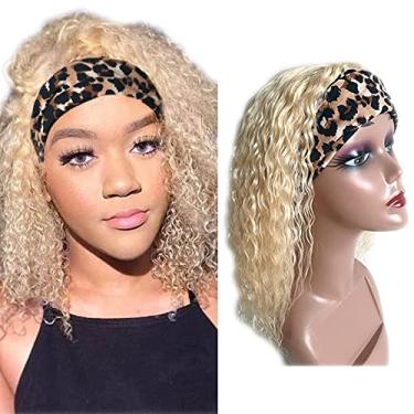 Imagem de Peruca de cabelo humano loiro mel 613 com densidade de 130% cabelo virgem brasileiro feito à máquina para mulheres 50 cm