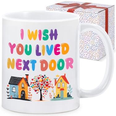 Imagem de Presentes engraçados de amizade para mulheres, presente para melhor amiga, amiga, colegas de trabalho, melhores amigos do trabalho - aniversário, Natal, uso doméstico no escritório - I Wish You Lived