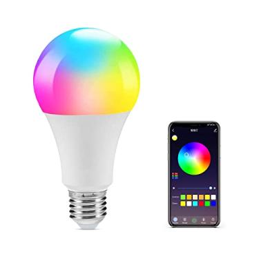 Imagem de AIYATO Lâmpadas inteligentes que mudam de cor, sincronização de música, controle de grupo, WiFi, lâmpadas inteligentes que mudam de cor, compatíveis com Alexa e Google Home A19/E26/9W/800LM/110V (1