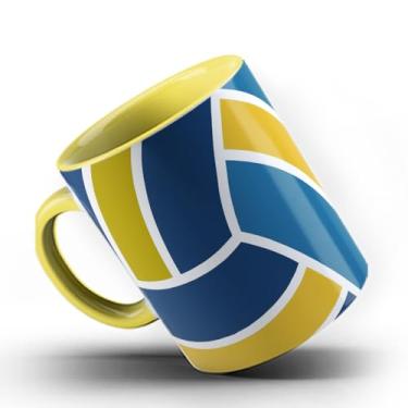 Imagem de Caneca xicara Bola Vôlei Voleibol Volleyball 25 (Amarela)