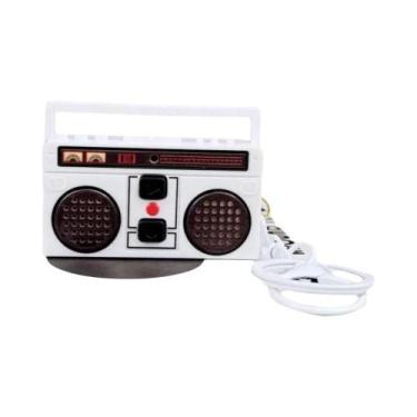 Imagem de Mini Rádio Retro Nostálgico Com Gravador, Chaveiro Vintage Clássico, O