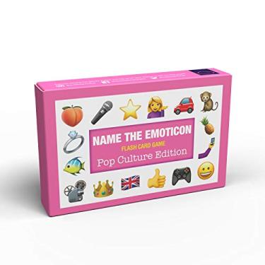 Imagem de Bubblegum Stuff - Name The Emoticon Game - Pop Culture Edition - Emoji Flash Card Board Game - Suitable for Family, Kids, Teenagers & Adults. - Games Night Essential - Great Gift!