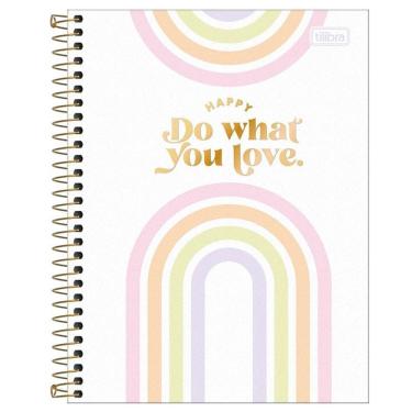 Imagem de Caderno colegial capa dura 1x1 80 fls Happy Colors Tilibra