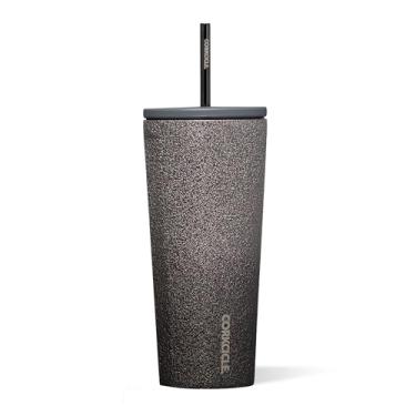 Imagem de Corkcicle Copo isolado Cold Cup com canudo - Mantém as bebidas frias por 12 horas - Aço inoxidável com isolamento triplo - Tampa resistente a vazamentos - Presente para bebidas de verão - 680 g