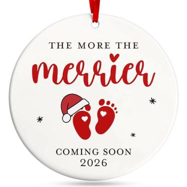 Imagem de Presentes de gravidez para grávidas - Ornamento exclusivo de anúncio de bebê para revelação de gênero, perfeito para novos pais e mães, memorável para novos pais, mulheres grávidas, futura mamãe