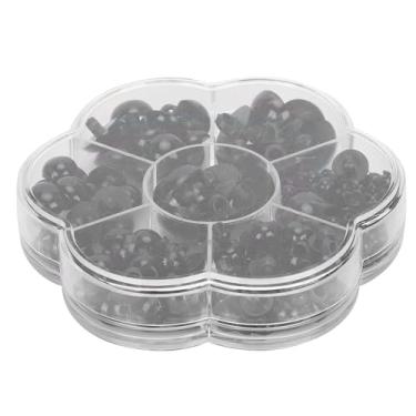 Imagem de RiToEasysports 184pcs Olhos de Plástico DIY - Dome de Cogumelos Duas Costuras para Artesanato, Bonecas, Ursos, Brinquedos de Pelúcia