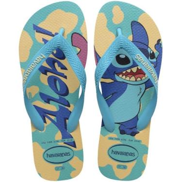 Imagem de Havaianas - Chinelo Havaianas Top Disney Classicos Stitch (Buttercream, BR, Criança de 4 a 8 anos, Faixa Numérico, 27, 28)