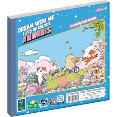 Imagem de Jandaia - Livro de Colorir Blocado Flex 24 Fls 240x240mm Dream With Me Animais