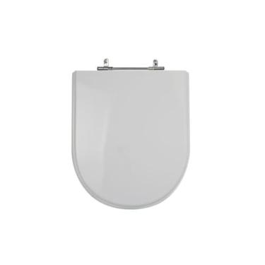 Imagem de Assento Sanitário Poliéster Para Louça Link/Carrara/Belle Époque (Deca) Aço Sedile Cinza Prata