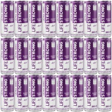Imagem de Energético Life Strong Energy Drink 24 Unidades Sabor Açai