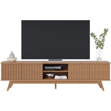 Imagem de Bancada Rack TV 75 Pol 218 cm Fortaleza Freijo CLB