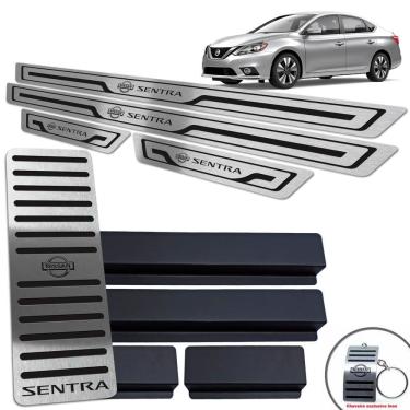 Imagem de Soleiras + Descanso Sentra 2017 A 2020 Preto Baixo Relevo
