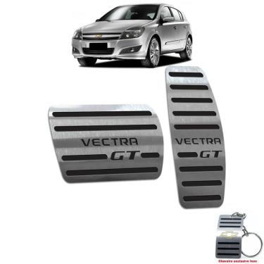 Imagem de Pedaleira Em Aço Inox Vectra Gt 2008 A 2011 Automático Preto