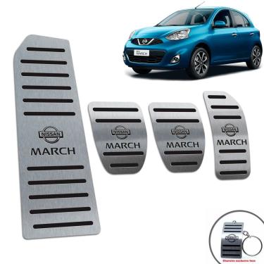 Imagem de Pedaleira + Descanso Nissan March 2012/2020 Manual Preto