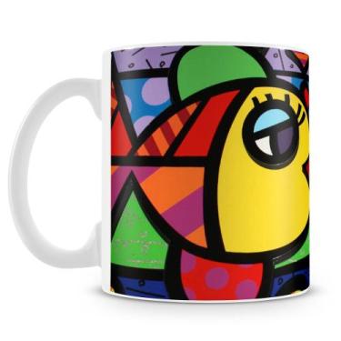Imagem de Caneca Romero Britto Peixinhos - Cerâmica 325ml - Amo Canecas