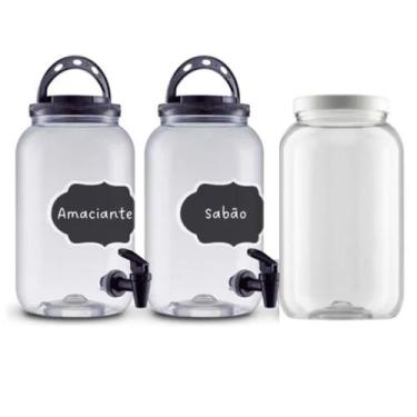 Imagem de Dispenser Amaciante Sabão Liquido Alvejante Bebidas 3,6l 3un - Bandeir