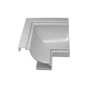 Imagem de Canto Interno para Acabamento de Moldura em Forro PVC, Cor Cinza - Kit