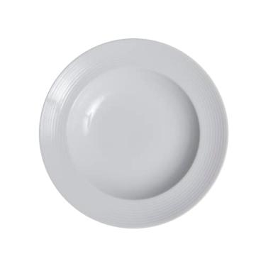 Imagem de Prato fundo em porcelana, modelo Laguna, Ø 23,5 cm, Germer, Branco