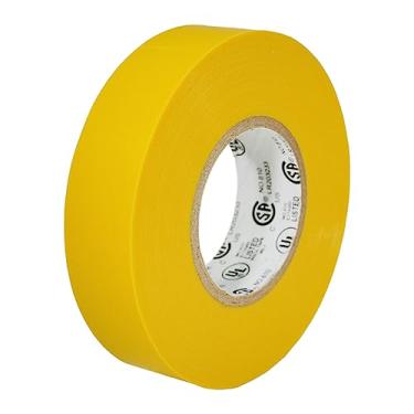Imagem de Fita elétrica amarela de uso geral T.R.U. EL-766AW 1,9 cm (L) x 1,8 m (C) núcleo listado pela UL/CSA. Fita elétrica de borracha sintética de vinil utilitário - adequada para uso em não mais de 600 V e 80 graus Celsius.