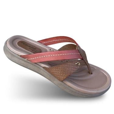 Imagem de Sandália de Couro Feminina Pegada Anatômica Com amortecimento 232801, 