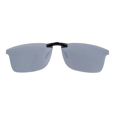 Imagem de Óculos de sol clip-on polarizados para Ray-Ban RX6335 RB6335, Prata, 56 X 17
