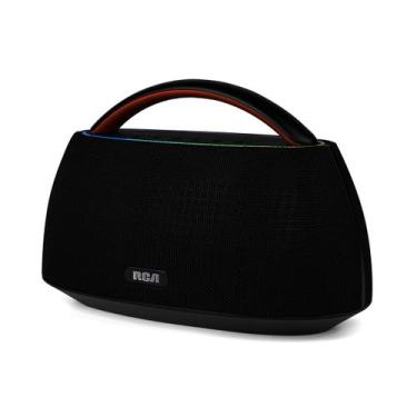 Imagem de Caixa de Som Portátil Boombox RCA Bluetooth 90W IPX5 Luzes LED RGB Pot