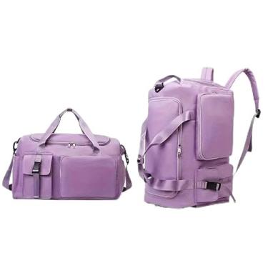 Imagem de Bolsa Mala de Viagem Multifuncional de Grande Capacidade Resistente e Impermeável(5077Roxo)